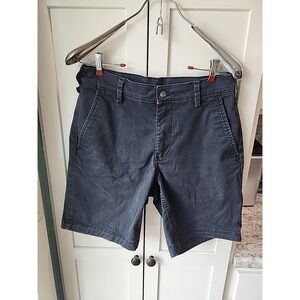 40 Grit Duluth Trading‎ Chino Shorts Men's Black Flat Front Standard Fit Size 30